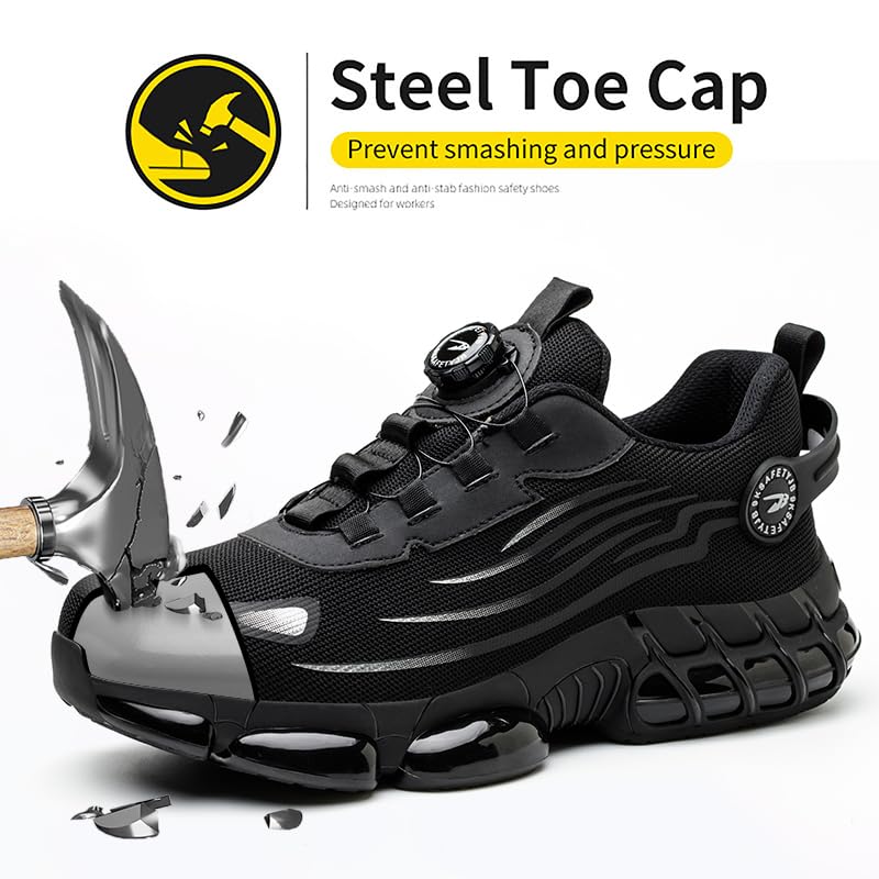 Steel Toe Work Sneakers for Men Women Lightweight Comfortable Industrial & Construction Work Safety Shoes3