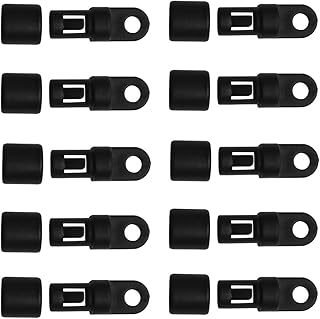 TEHAUX Bungee Cord Ends Bungee Cord End Hooks, Elastic Cord Terminal Ends for Bungee Cord or Similar Diameter Wires, String or Cordage, 10pcs Type B Bungee Terminal End