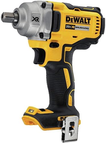 DEWALT Llave de Impacto XR MAX de 20V, Inalámbrica, 1/2 Pulgada con Yunque de Pasador de Retención, 330 Libras de Torque, 3,100 IPM, Solo