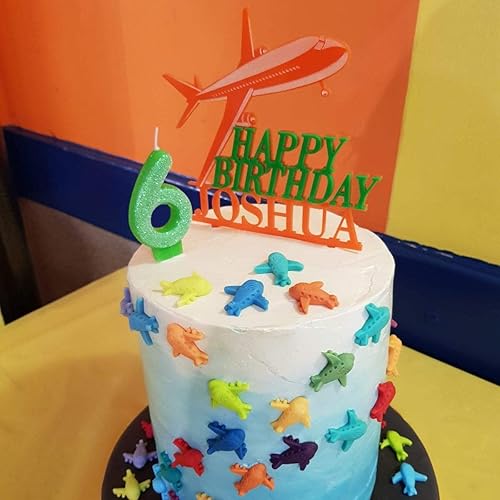 Miniatura 7 de Personalized Cake Topper, Custom Name, Any Age, Airplane Cake Topper, Aeroplane Cake Topper, Birthday Cake Topper, Gift for Boys, Men, Husband,