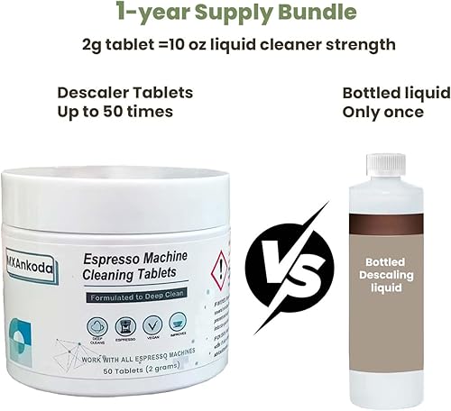 Miniatura 7 de Tabletas descalcificadoras limpiadoras de cafetera, 60 unidades para Nespresso, Keurig, Ninja, Delonghi, Miele y más, solución eficaz de