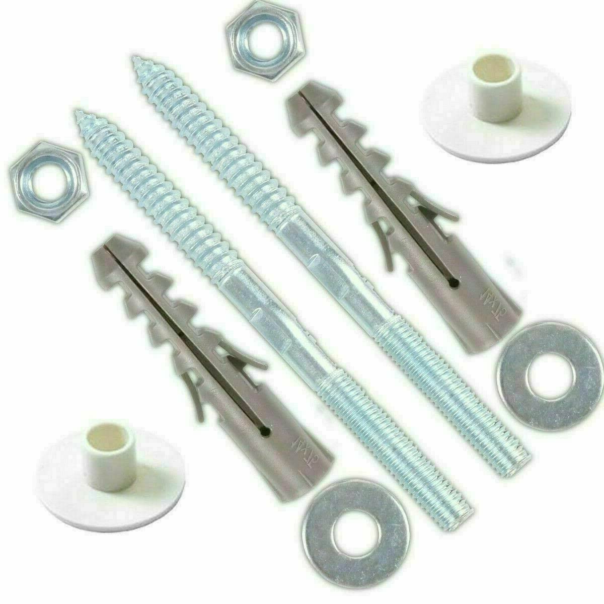 fiXte Heavy Duty Basin Fixing Kit M10 x 140mm Screws for Bathrooms Cloakrooms Toilets