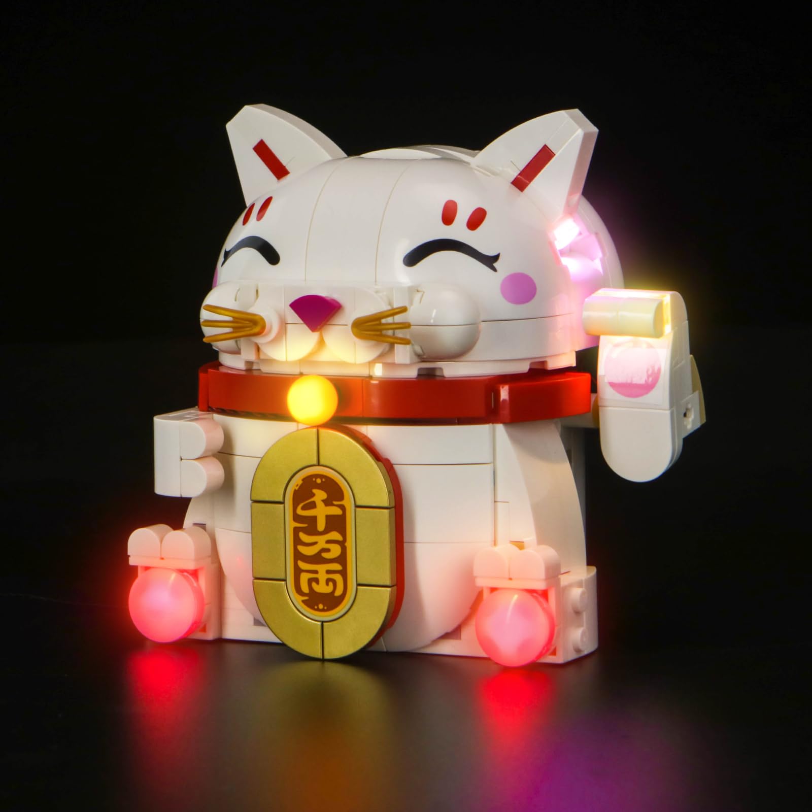 Kit d'éclairage LED compatible avec Lego 40813 Lucky Cat (pas de modèle), kit d'éclairage décoratif compatible avec Lego Lucky Cat