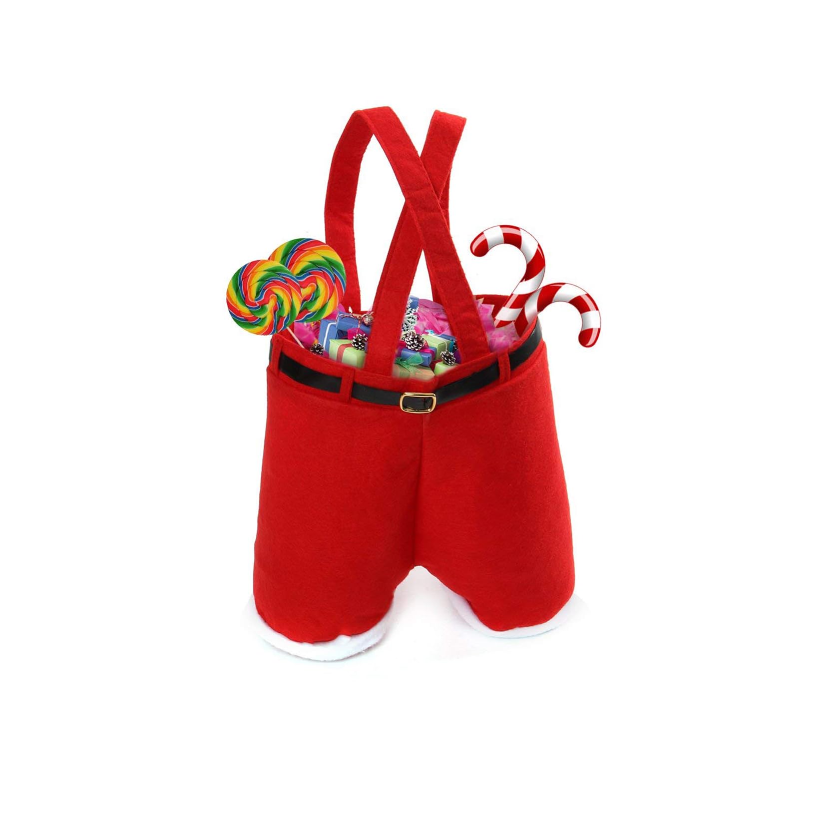 5PCS Santa Pants Christmas Gift Bags - Large Treat Bags For Wine Bottles, Candy & Gifts - View #9