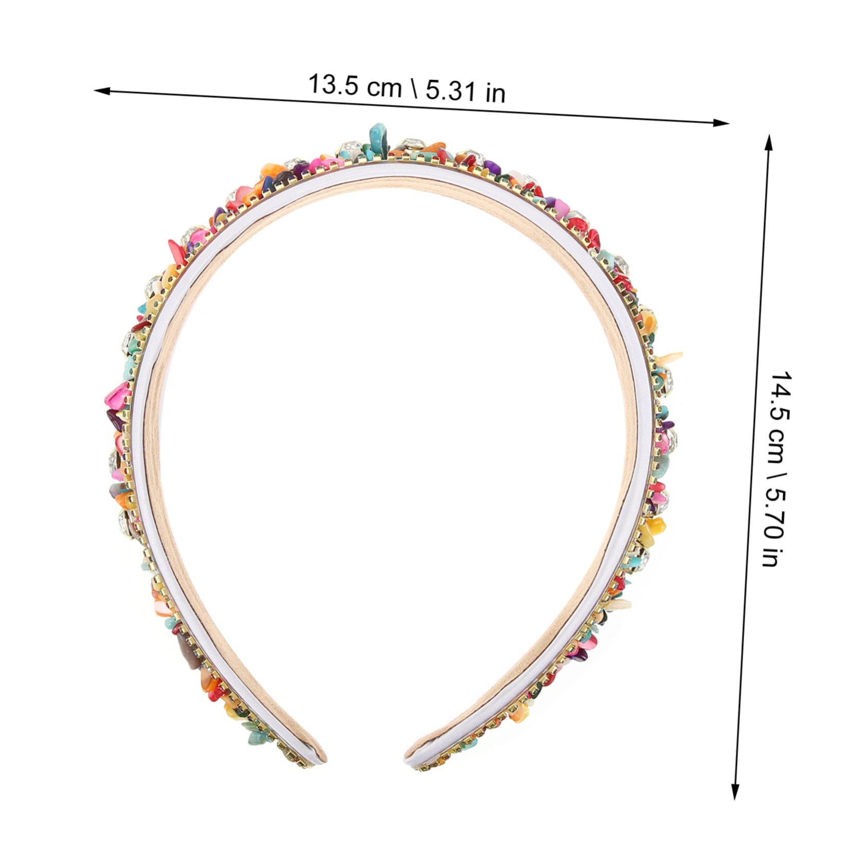 FRCOLOR 3 Pz fascia di diamanti hair band hair charms bandana Accessori alla moda headband fascia da donna gemme di cerchietti bambina fasce imbottite di strass cotone