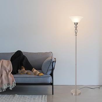 フロア スタンド ランプ Torchiere 照明 ハロゲンランプ トーチャー Torchiere Floor Lamps for Living Room & Bedroom – Stand Up