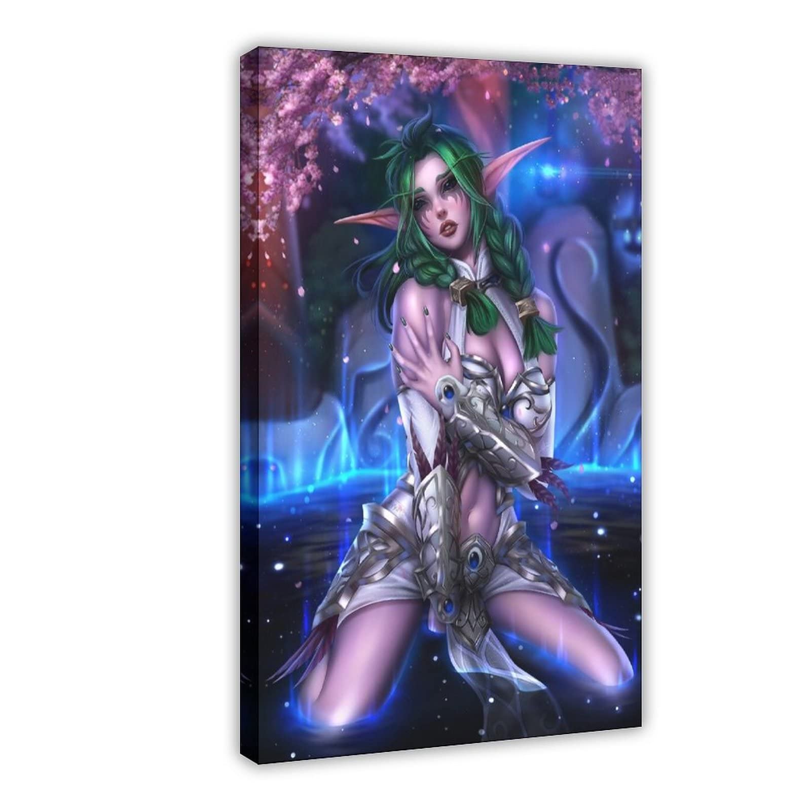 World of Warcraft Role Playing Game 34 Canvas Poster Wall Art Decor Print Picture Paintings for Living Room Bedroom Decoration Frame-style 20x30inch(50x75cm)