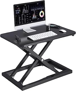 YinFENG Tabletop, Elevating Type, Standing Desk, Folding Lift Table, PC Desk, Height Adjustable, Gas Pressure Lifting Table, Silent, Elevating Desk, Multi-functional Table, No Assembly Required, Load