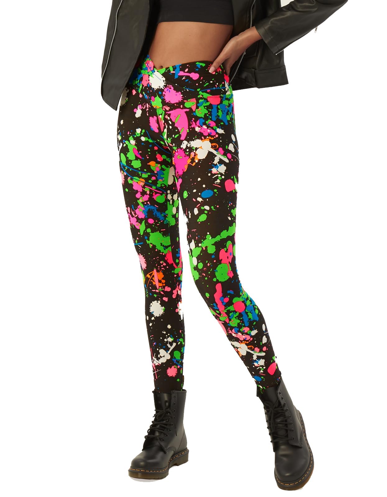 sissycos Women's Christmas Halloween Crossover Leggings High Waisted