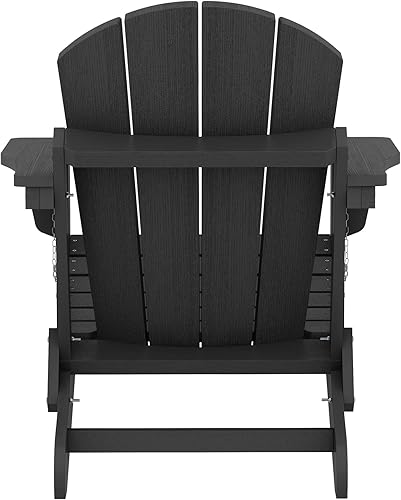 Miniatura 259 de SERWALL - Silla plegable Adirondack para patio, jardín, exterior, resistente a la intemperie, sillas para hoguera, color naranja