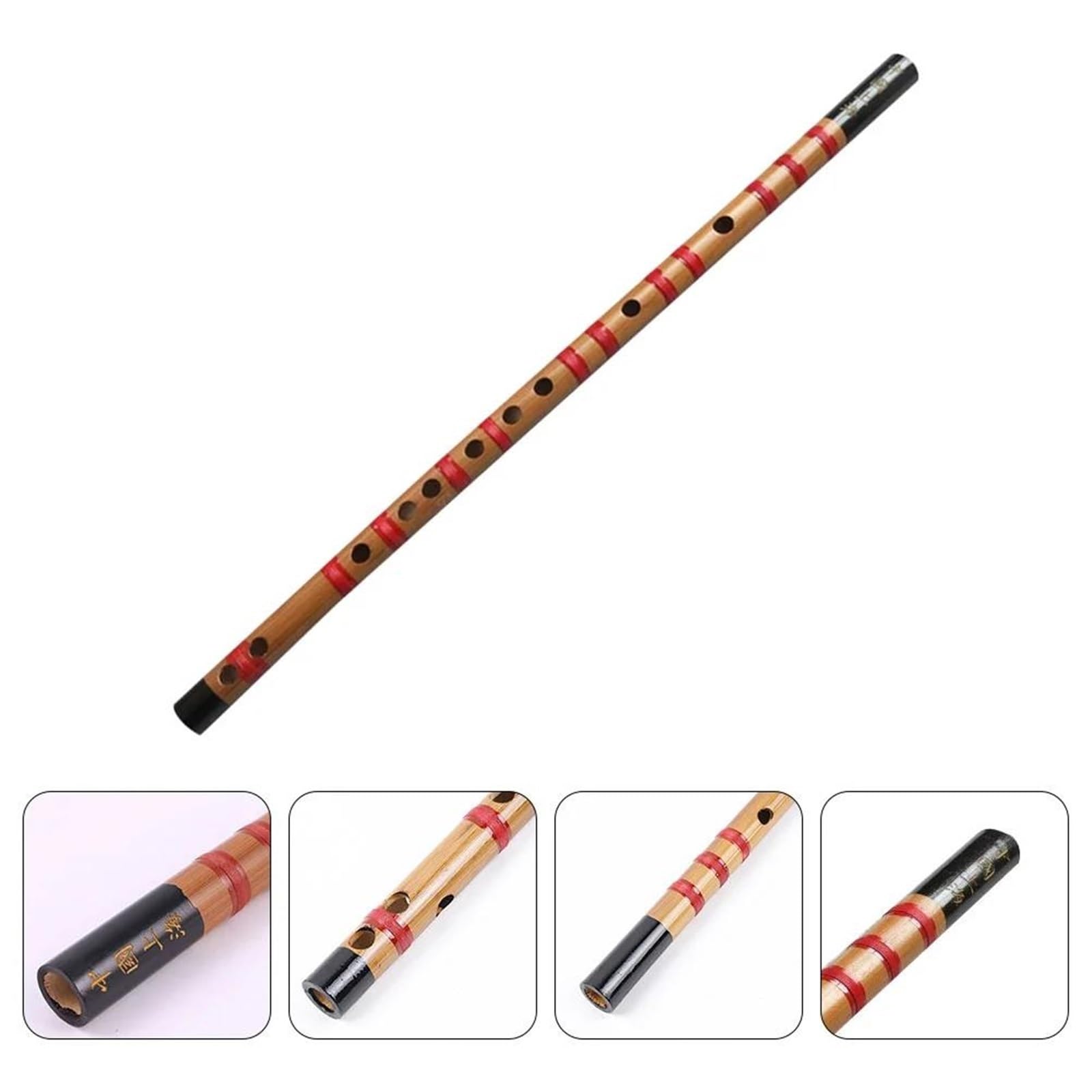 Instrument De Flûte En Bambou Flûte De Bambou Instrument Traditionnel Shakuhachi Pour Débutants Flûte De Bambou En Bois Pour Adultes Facile À Jouer(A)