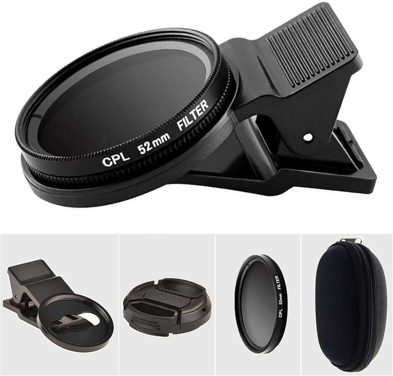 ND Filter for Mobile, Mobile Lens for Photography Kit, 52mm CPL Polarizer Filter with Clip, Camera Lens for Mobile Photography, Outdoor Content Creation, Travel Vlogging-picture-20