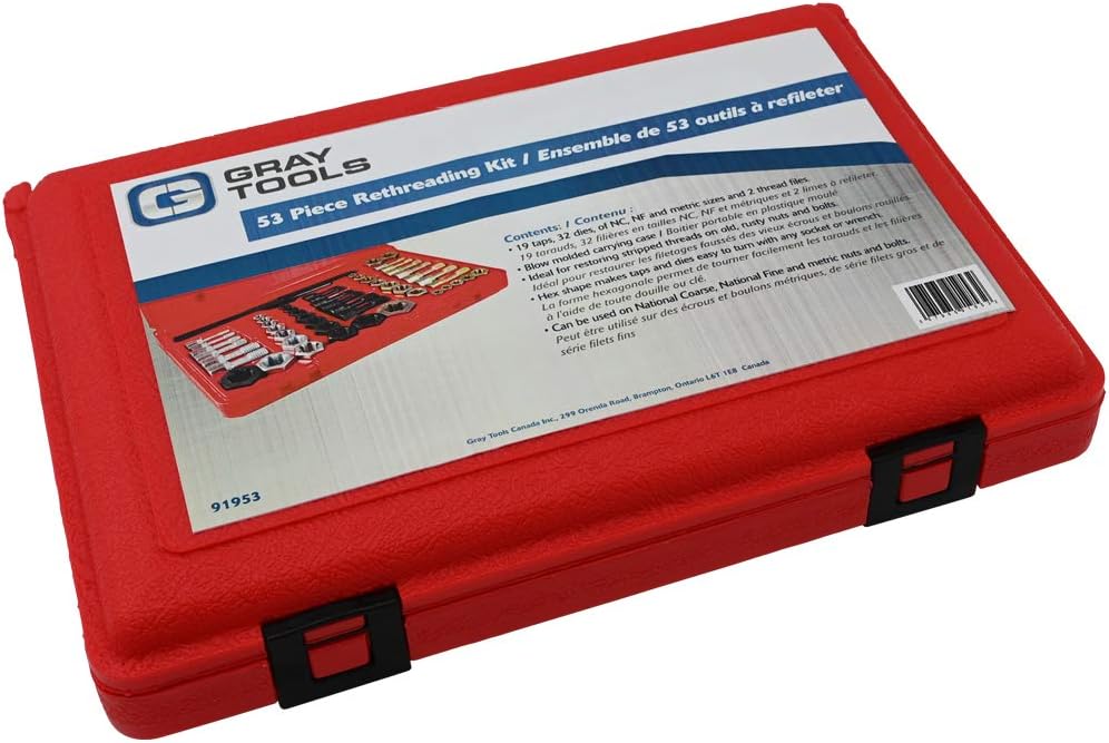 Flаѕh Dеаlѕ - 50% оƒƒ 53 Piece Rethreading Kit, 19 Taps, 32 Dies and 2 Thread Files, Made in USA