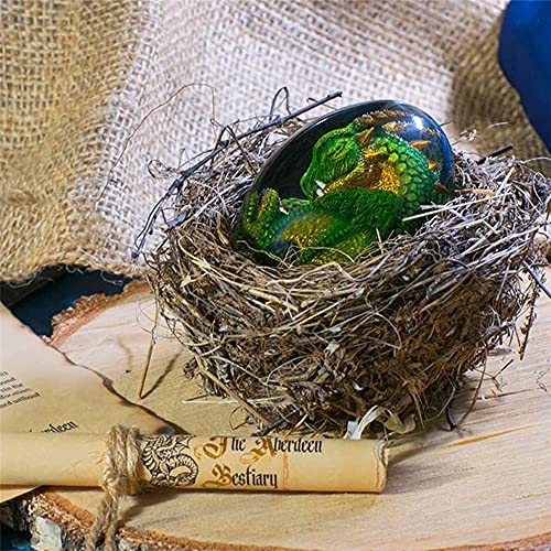 Lava Dragon Egg, Dream Crystal Resin Transparent Dragon Egg, Exquisite And Unique Hand-Sculpted Fire-Bag Dragon Souvenir Desktop Ornaments, Gifts #TOP2