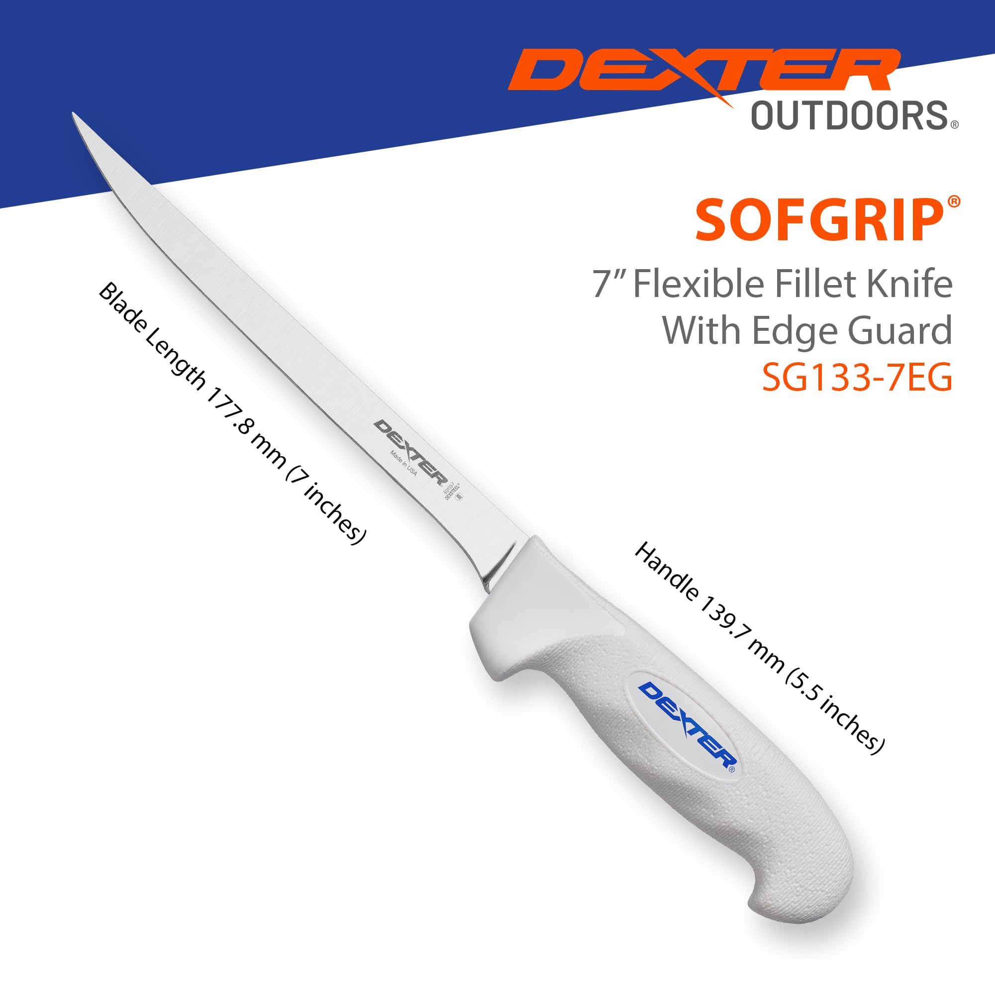 Dexter Outdoors SOFGRIP Filetmesser mit Kantenschutz