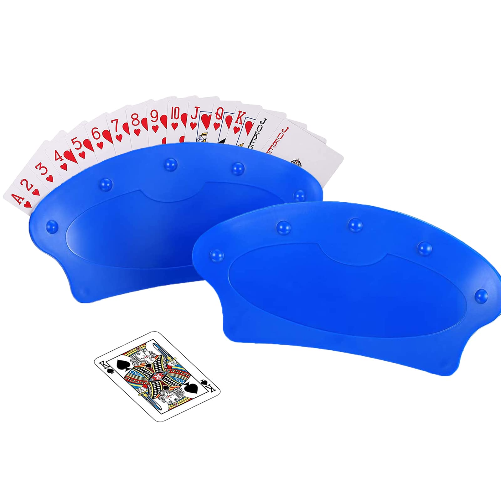 Speelkaarten houder, 2 Speelkaart Standhouder voor kinderen, Kleine Handjes Plastic Poker Houder Case, Hand Free Plastic Game Kaarthouder, Staande Fan vormige Speelkaart Trays voor volwassenen, Senior Speelkaarten houder, 2 Speelkaart Standhouder voor kinderen, Kleine Handjes Plastic Poker Houder Case, Hand Free Plastic Game Kaarthouder, Staande Fan vormige Speelkaart Trays voor volwassenen, Senior