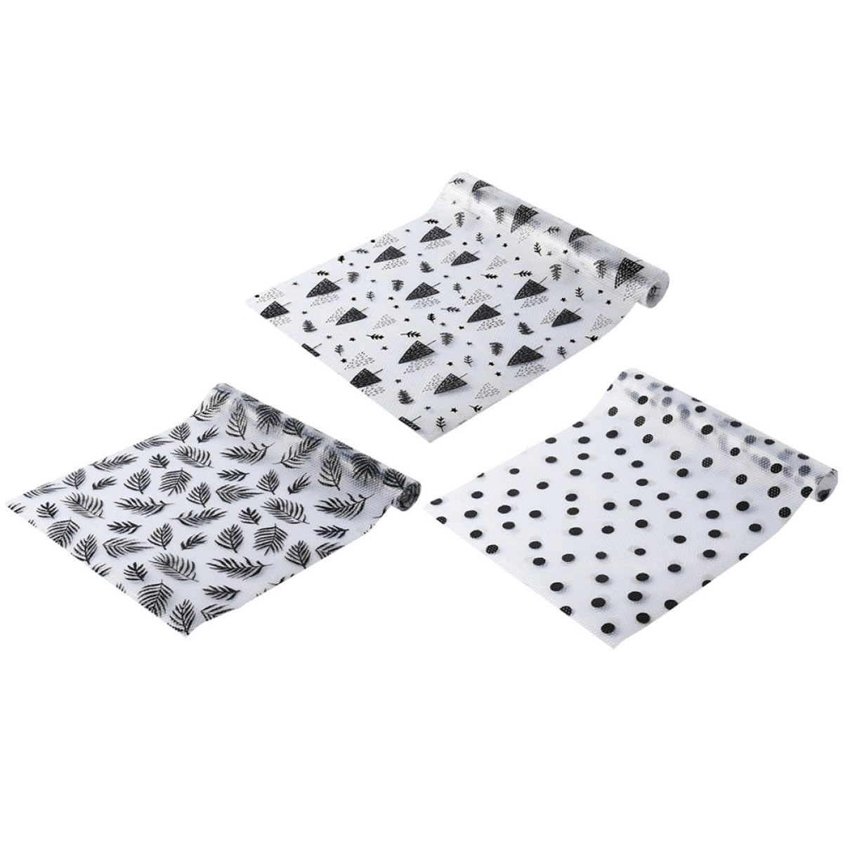 Alfombrillas antideslizantes de cocina recortables: 3 forros impermeables con diseño botánico.