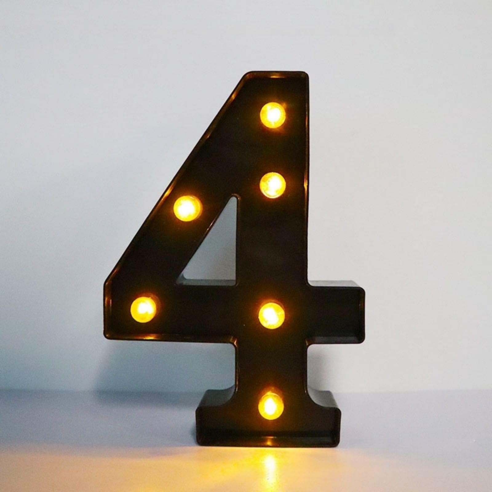 Mateju Light Up Letters Black (21.8cm,4)