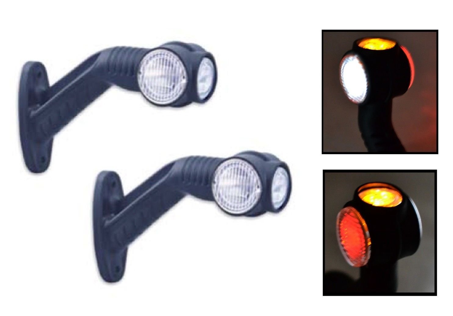 flexzone2X 12/24 VOLT RECOVERY SIDE MARKER OUTLINE LED LIGHTS LAMPS TRAILER TRUCK LORRY