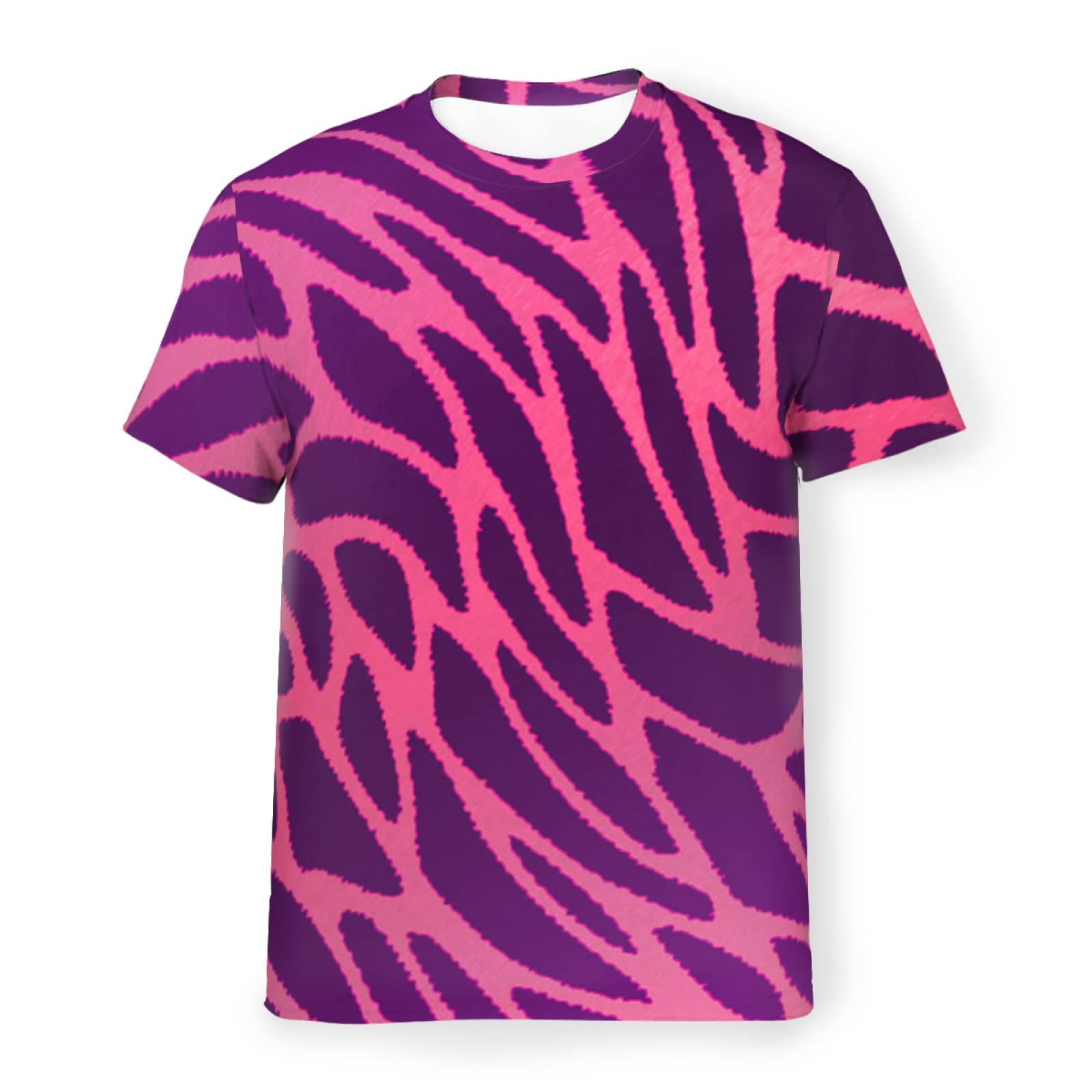 ピンク プリント柄 半袖Tシャツ Amazon.co.jp: Tシャツ メンズ 夏服 半袖 紫 ピンク キリン柄 ティー