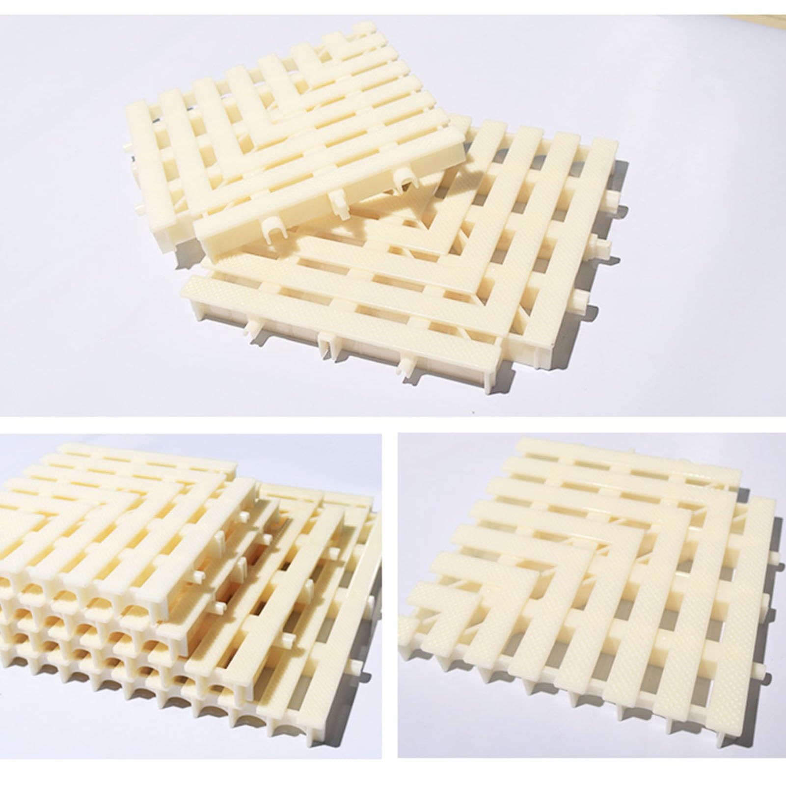 Griglia di drenaggio per Esterni, Canale di Scarico Flessibile per Doccia, griglia Stradale, per vialetti, patii e Bordi Piscina (18 cm/1 Pezzo)