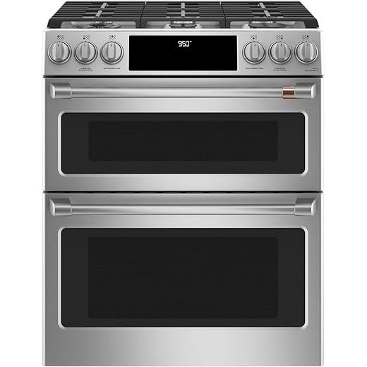 GE C2S950P2MS1 Cafe 30 inch Smart Double-Oven Range With Convection Bundle with Premium 3 YR CPS Enhanced Protection Pack