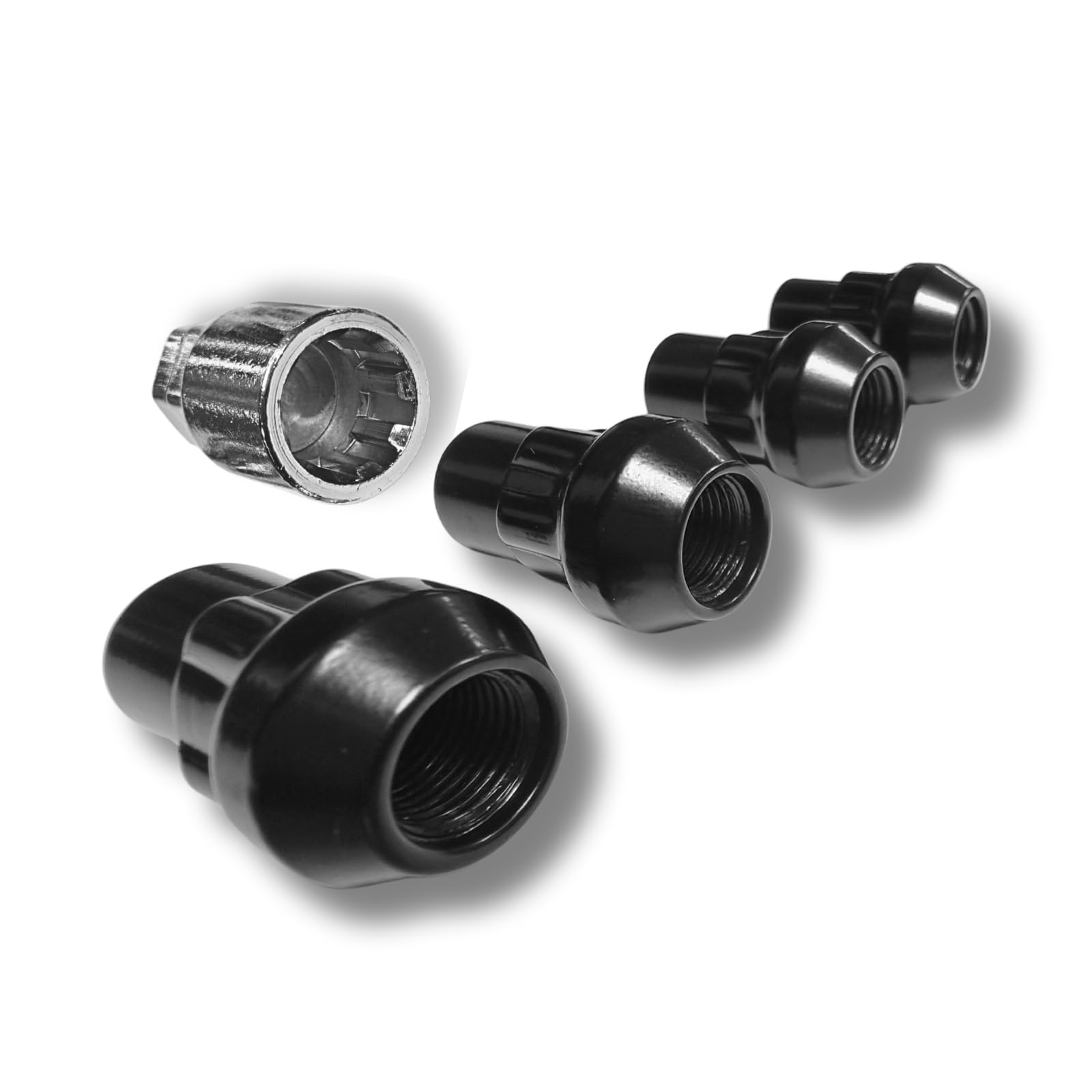 Blokada do felg M12 x 1,25, taśma stożkowa 60°, kompatybilna z Infiniti Mercedes Nissan Renault Subaru Suzuki, zestaw 4 zamków do felg, nakrętki zabezpieczające felgi, nakrętki zabezpieczające koła,