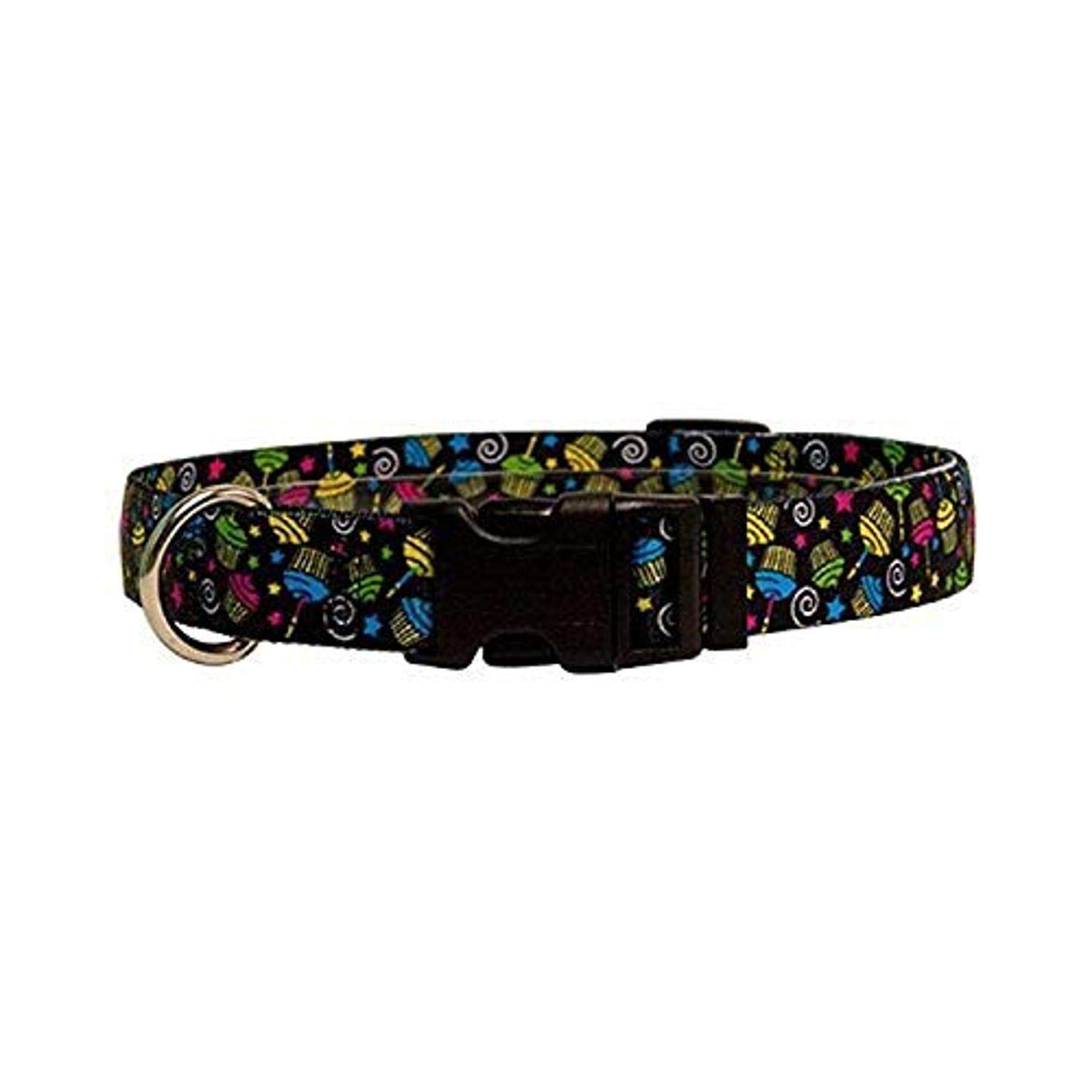 Yellow Dog Design Standard Easy-Snap Pet Collar, Cupcakes, Medium 14" - 20" (1" Wide)