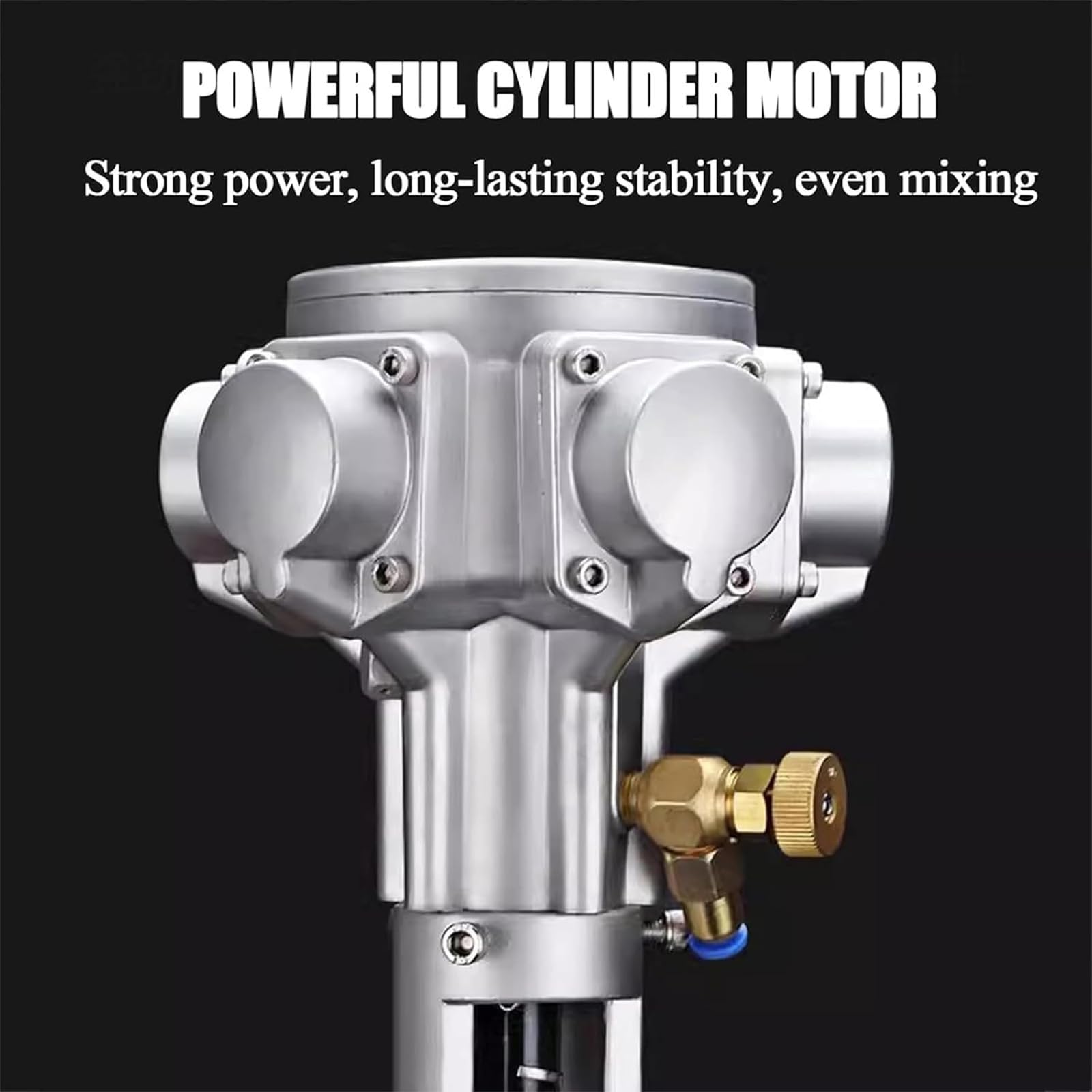 Mezclador de pintura neumático para alimentos, pintura y productos químicos, velocidad 50-3200 rpm, presión de aire de trabajo 6-8 kg, altura ajustable 200 mm para uso industrial