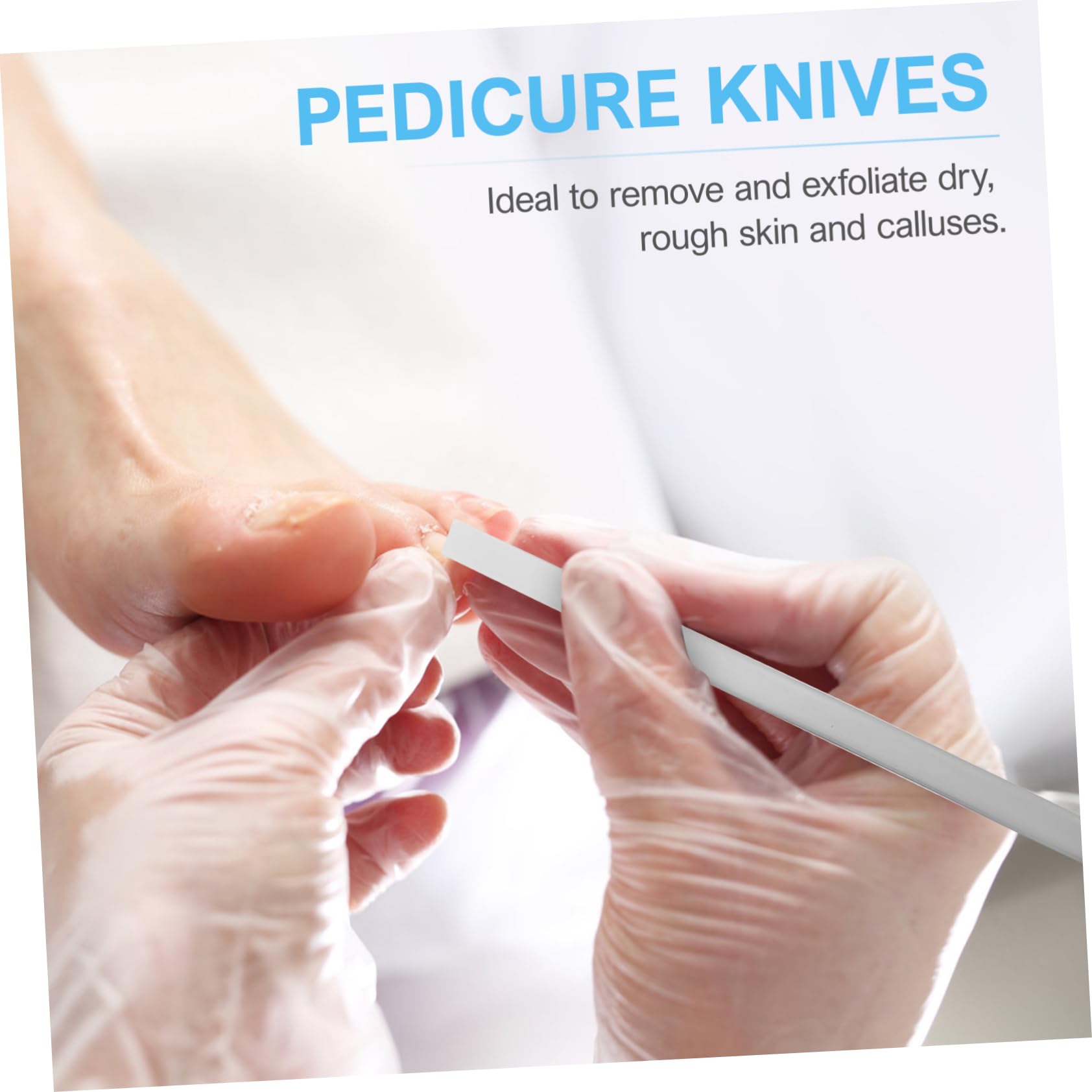 Didiseaon Kit per Pedicure in Acciaio ad Alto Manganese 7 Pezzi Coltelli per Rimuovere Calli ed Esfoliare Pelle Secca, Set Completo per Uso Professionale e Familiare