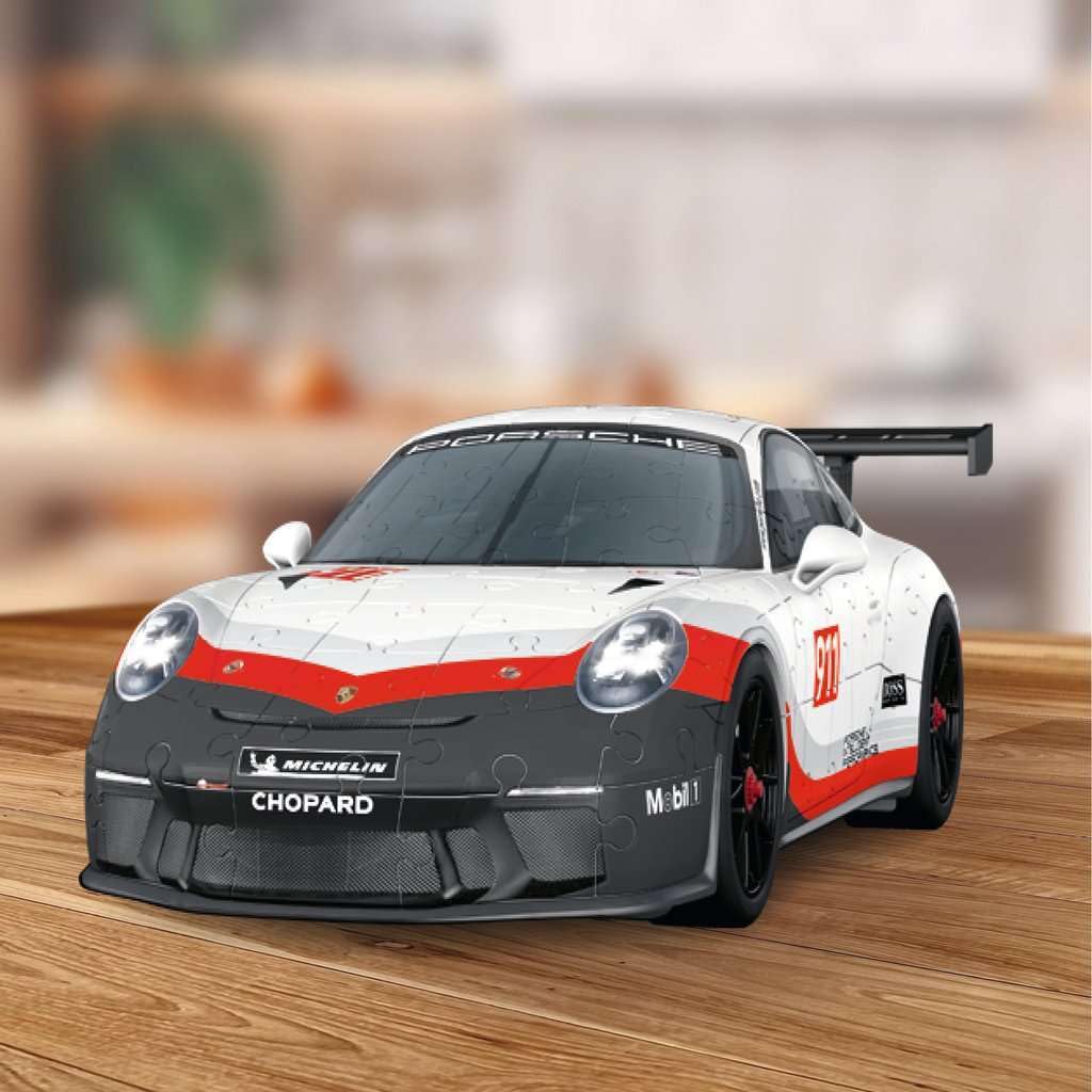 3D Puzzle 108 Teile - Porsche 911 GT3 Cup: Erlebe Puzzeln in der 3. Dimension
