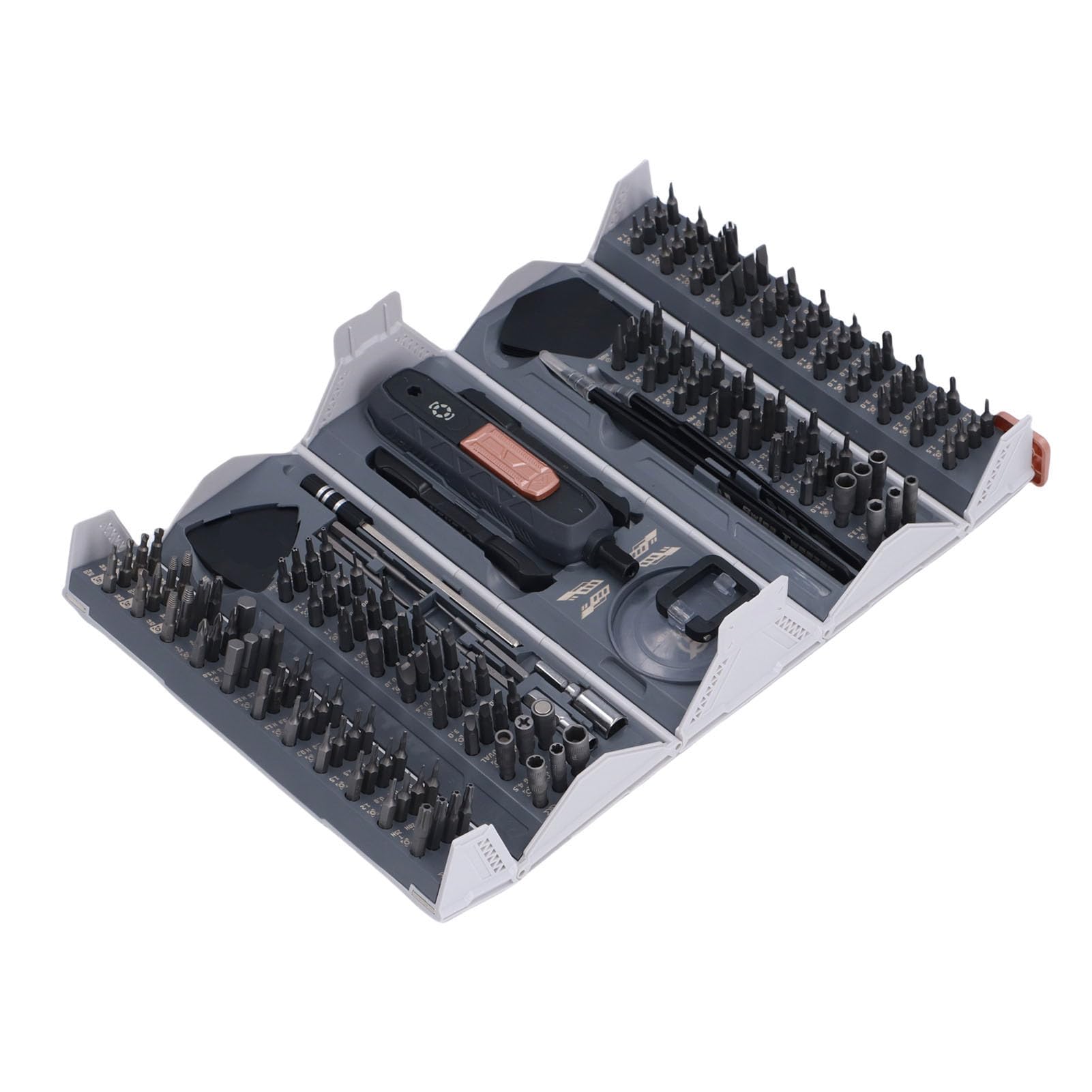 Wakects Zestaw śrubokręta Mini Precision, z 160 Bitami, Uchwytem Zapadkowym, Magnetyzatorem, dla Elektroniki, Komputerów, Zegarków, Zestawu śrubokrętów, Stalowych Bitów CRV, Wielobarstwem Małego