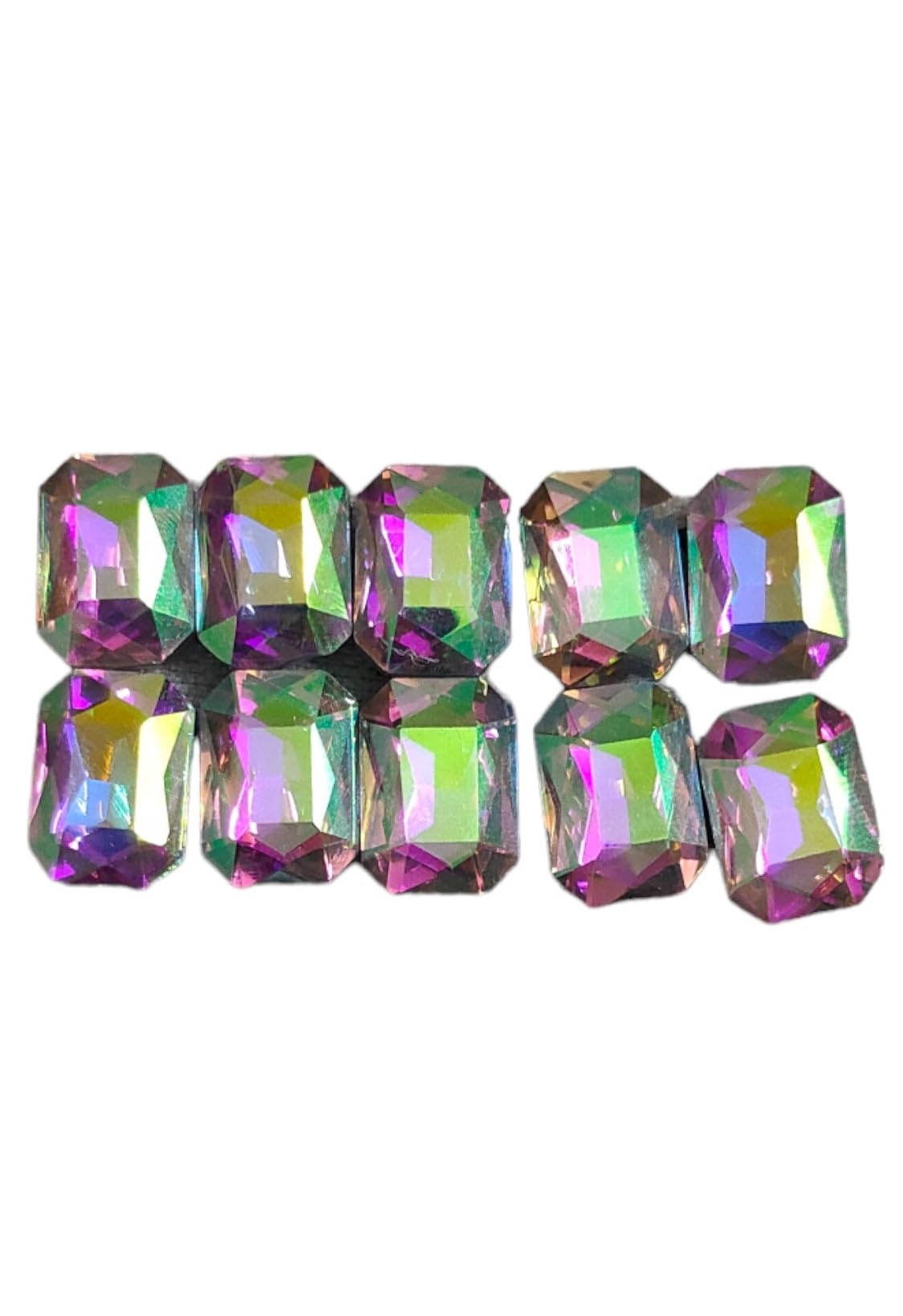 Sidhav 10 Pcs Crystal Hair Accessories Studs Stone Wedding Hair Accessories Hair Clips Decorative Stone Crystal Bridal Hairpins For Women Multicolor-picture-36