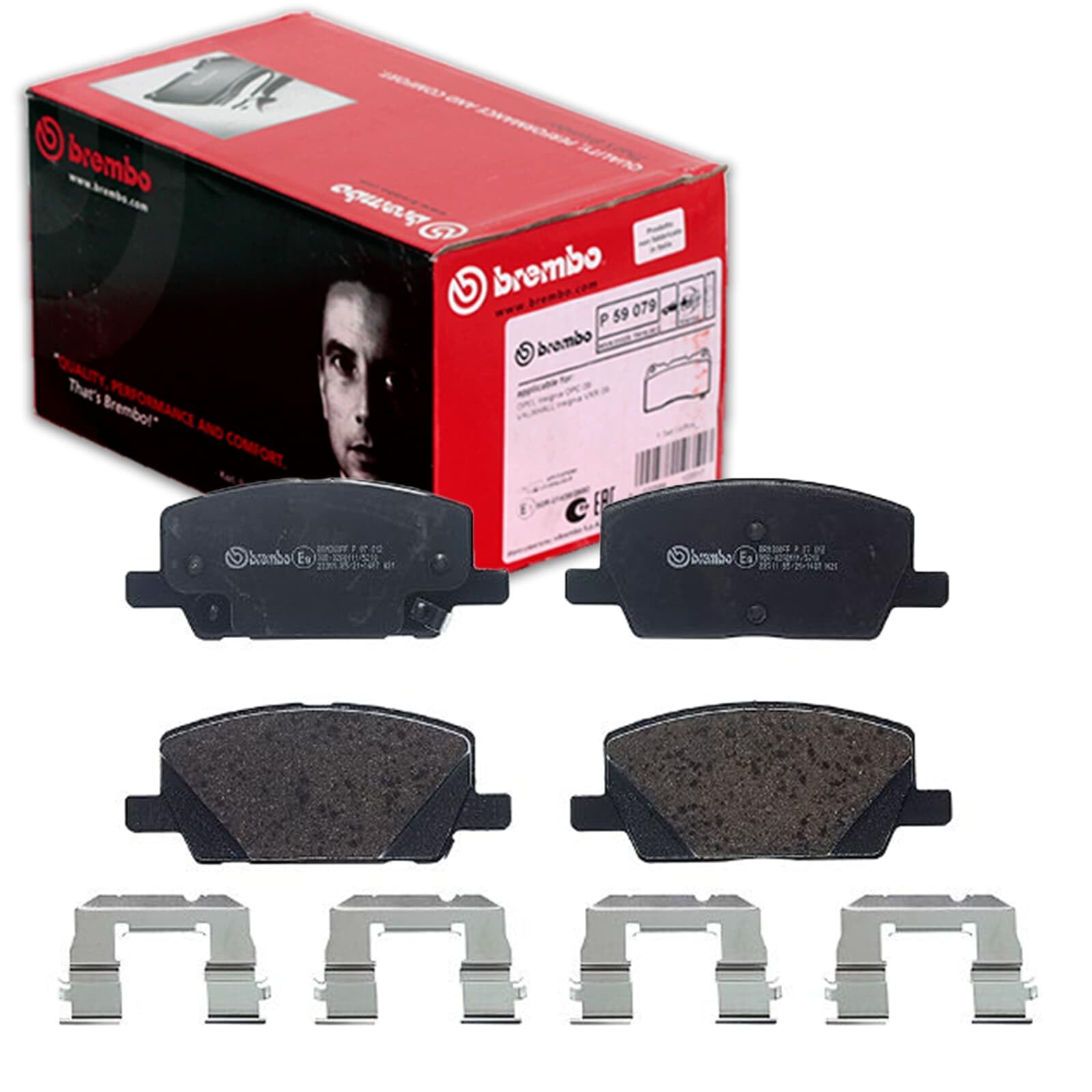 Pastiglie freno Brembo Anteriore P 07 012. Set di 4
