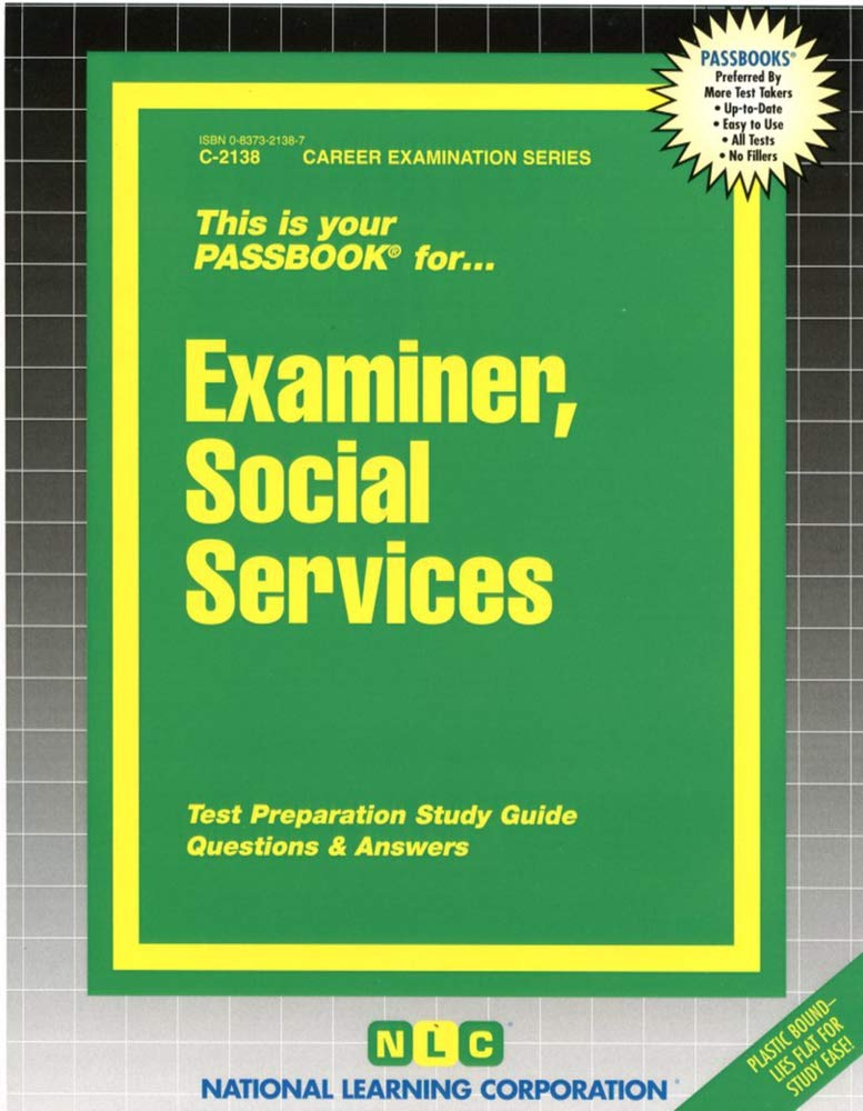 Examiner Social Services: Passbooks Study Guide