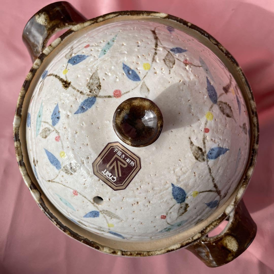 Amazon.co.jp: 萬古焼 利行窯 昭和レトロ 豪華 土鍋 : ホーム＆キッチン