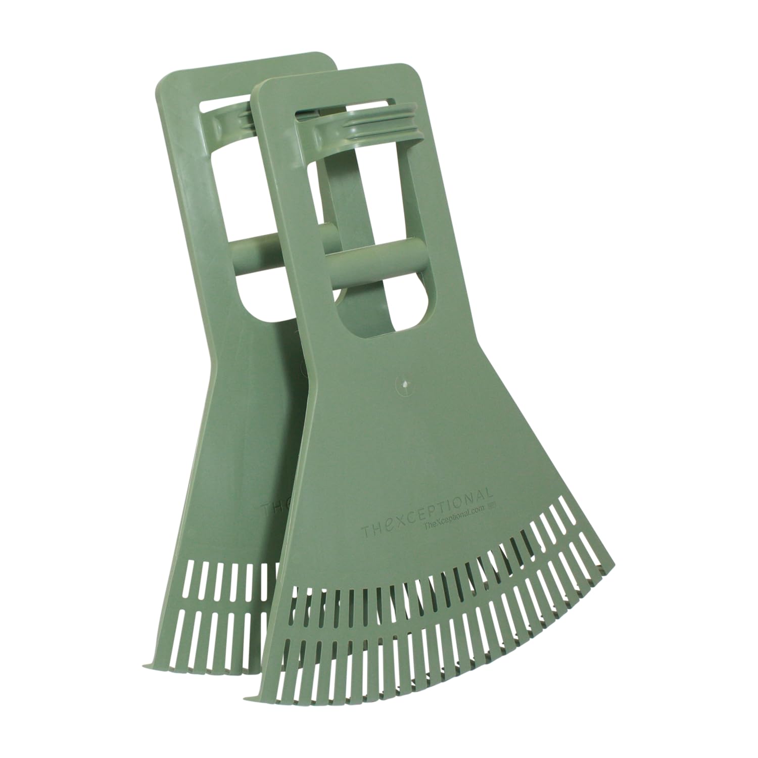 Premium Quality Pick-Up Scoops with Long Reach Grip | Leaf Claw for Leaves, Grass, Lawn, Garden, Twigs, Pine Needle or Debris | Set of 2 Ergonomic Hand Rake Tool | Made in USA by Vertex | Model P922