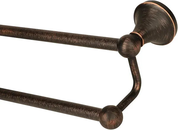 Ntipox Antique Bathroom Double Towel Bar Oil Rubbed Bronze, 24 Inch Towel Racks for Bathroom Wall Mounted,Bathroom Towel Holder Bronze,Two Towel Rod Hanger for Hotel