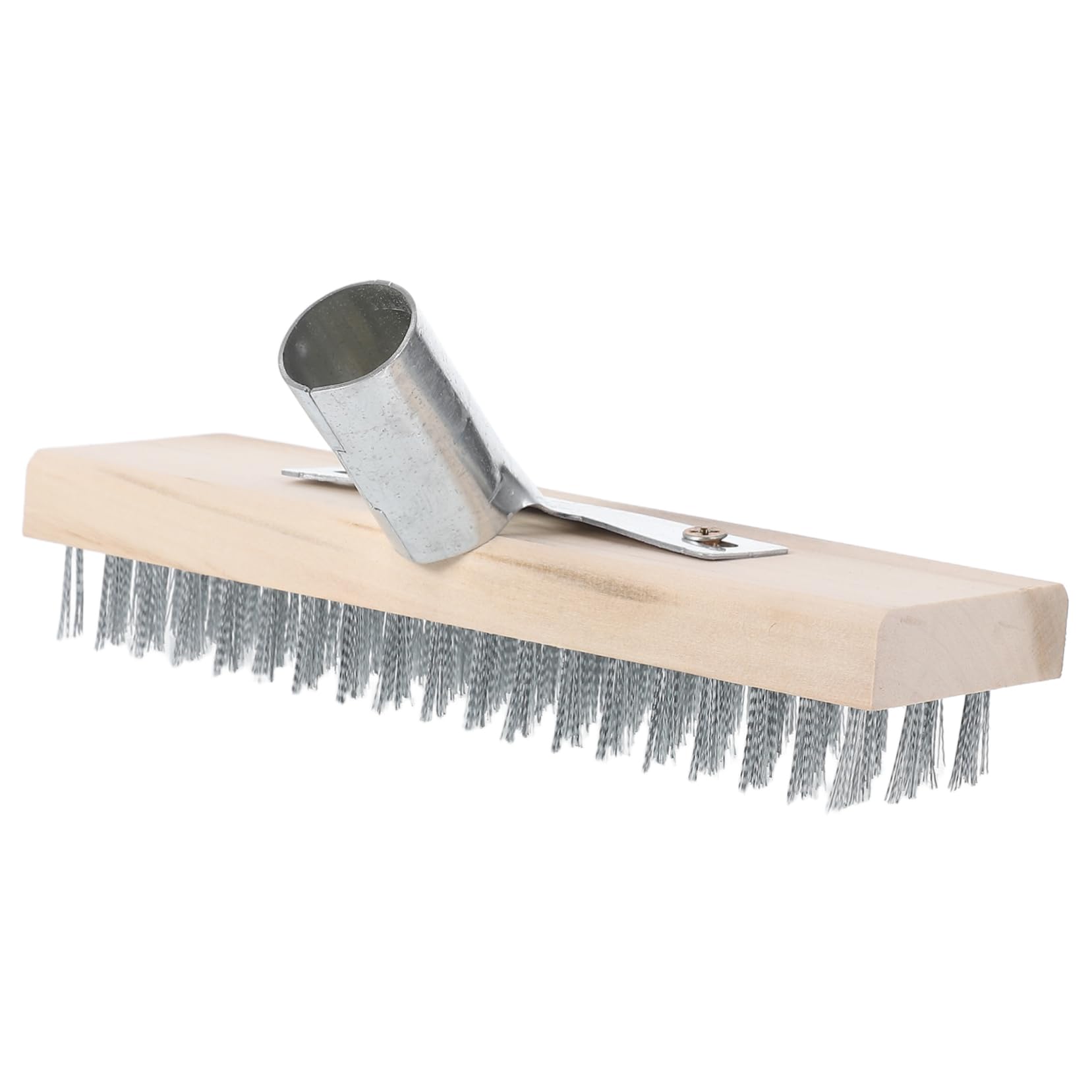 NOLITOY Wire Cleaning Brush Scrub Brush Wire Broom Brush Tiles Gap Brush Concrete Floor Cleaner Bathtub Brush Scrubber Heavy Duty Wire Brush Scrubber Broom Metal Brush Broom Steel Wire