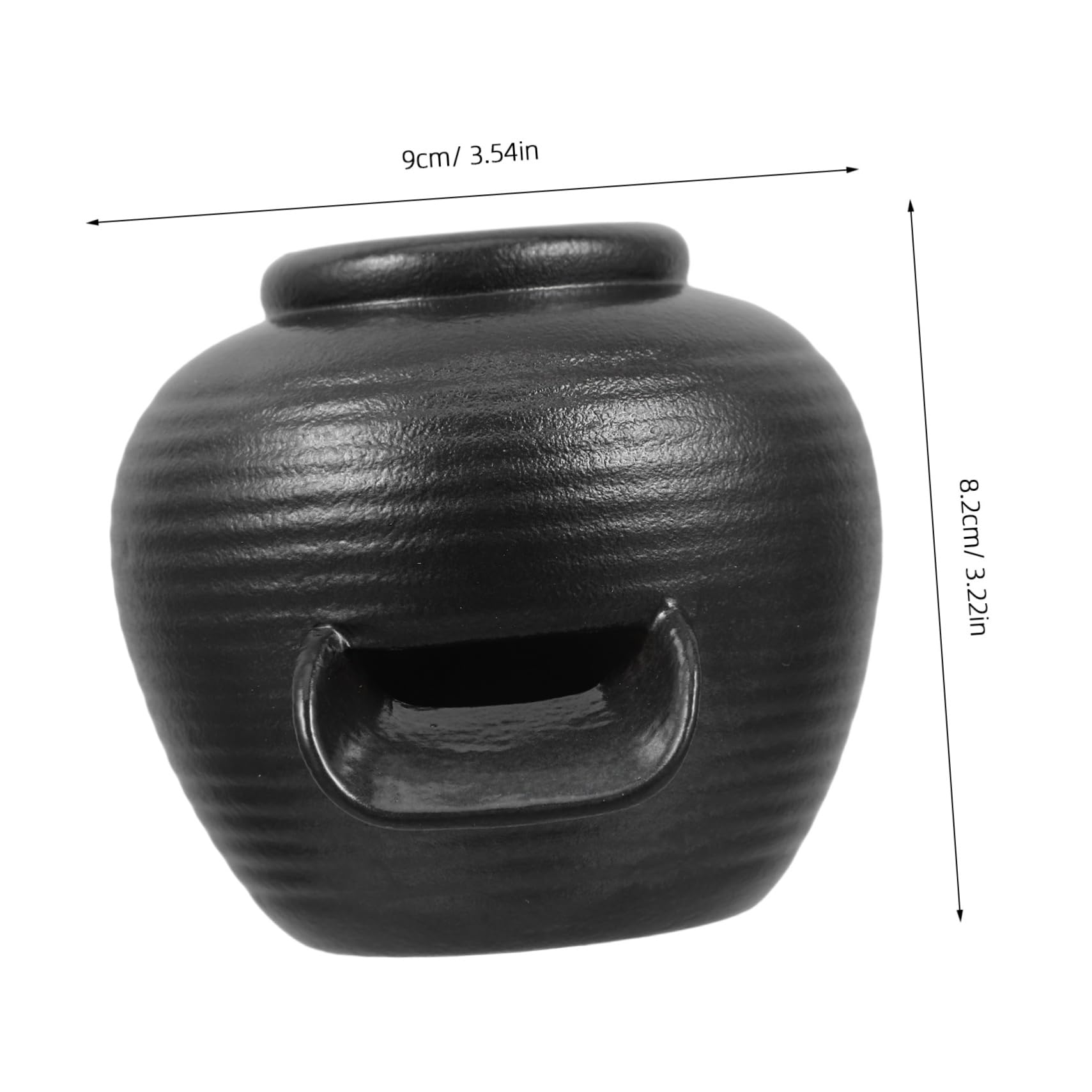 VANZACK Ceramic Water Fountain Jar Versatile Decor for Fish Tanks Gardens and Open Top Design for Hydroponic Plants Waterfall Feature