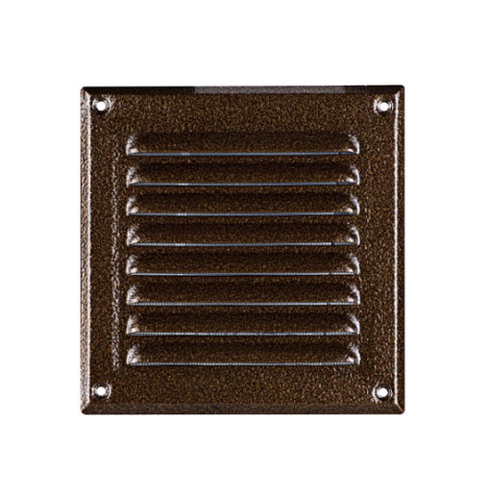 Armar Trading Ltd Brown Metal Antique Air Vent Grille 195Mm X 195Mm With Fly Screen/Mesh/Net Ventilation Cover Mta6an