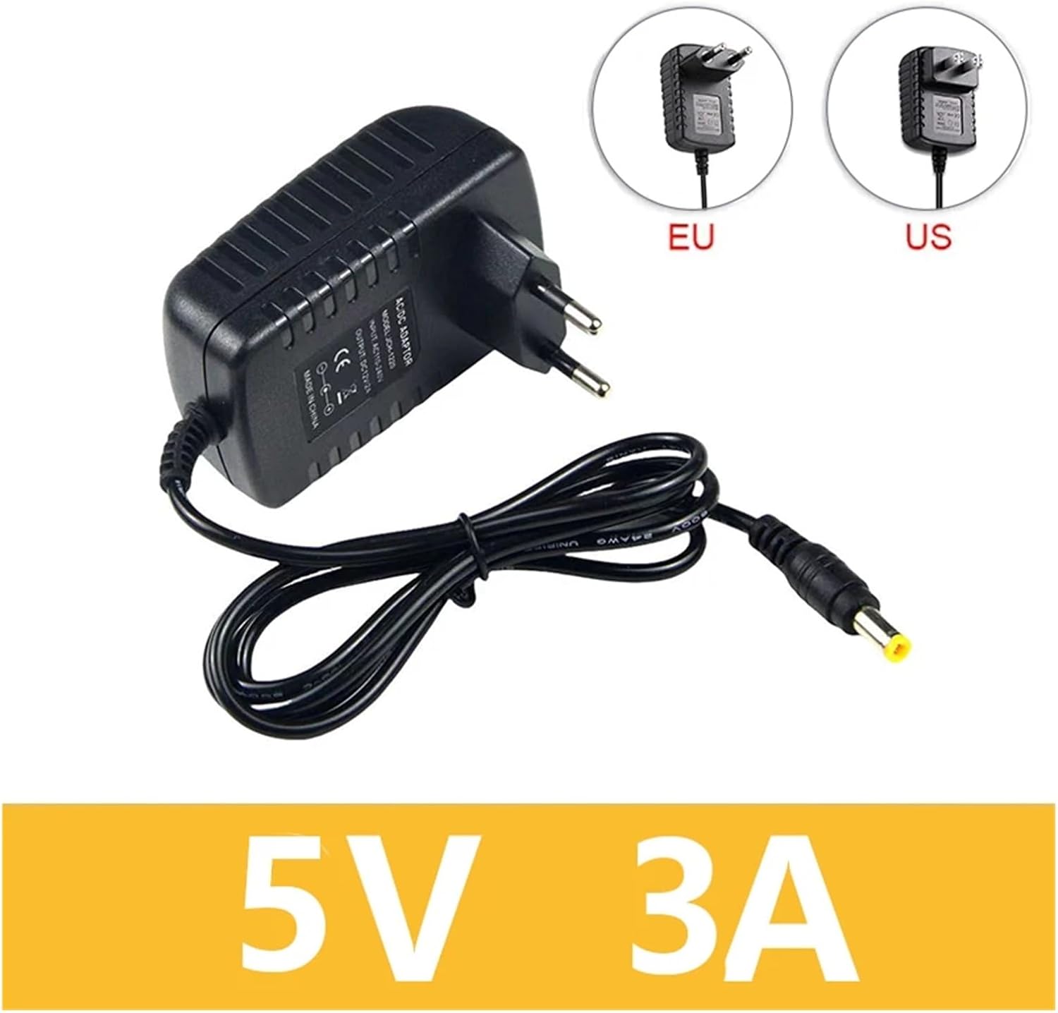 Power Supply 5V 3A AC 100V 220V DC 5V 2A 3000mA Converter Adapter 5.5mm X 2.1-2.5mm(EU)
