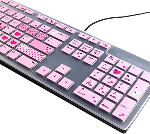 Miniatura 5 de Funda de teclado compatible con teclado con cable Dell KB216 KB216p, teclado inalámbrico Dell KM636, Dell Optiplex 5250 5460 7450 7050, Dell