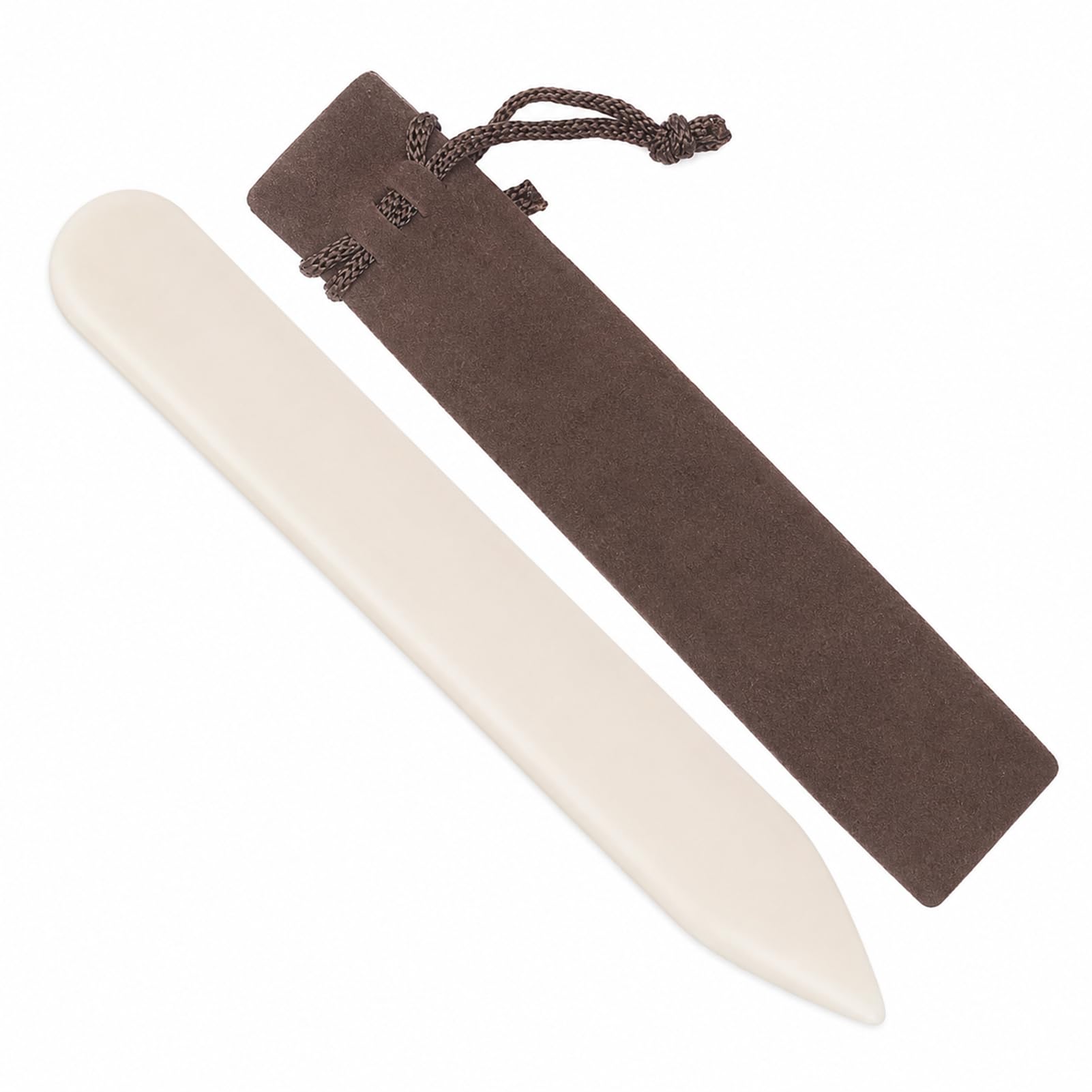 Genuine Bone Folder Paper Creaser Set Scorer Crease Marker Card Making Office Supplies Handmade Book Bookbinding Craft Scoring Folding Creasing Paper Crafting Scrapbooking Tool Leather Burnishing