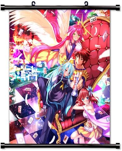 No Game No Life Anime Fabric Wall Scroll Poster (32 x 37) Inches