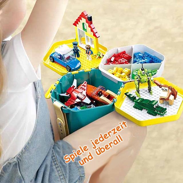 Foto 5 de 5 de SLUBAN Juguetes para Niños - Buckets Bricks Green - Juegos Infantiles para Construir