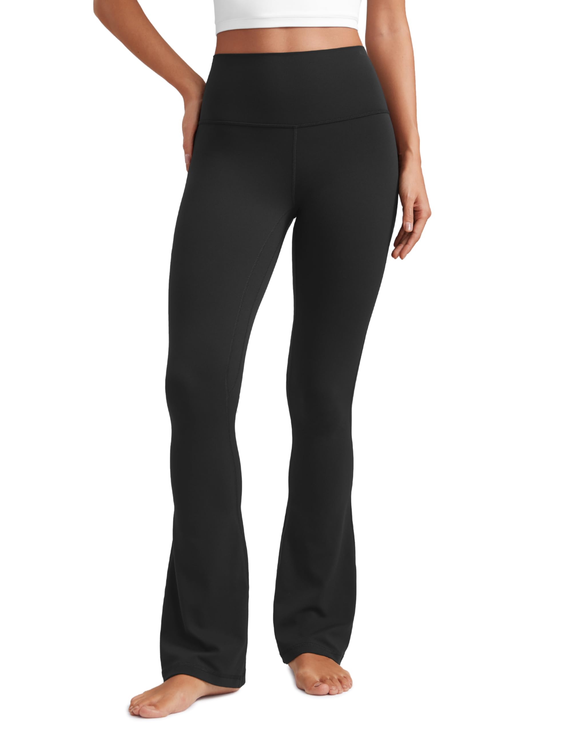 CRZ YOGAWomens Butterluxe High Waist Flare Pants 29" / 30.5" / 32" / 33.5" - Wide Leg Bootcut Yoga Pants with Pocket Lounge