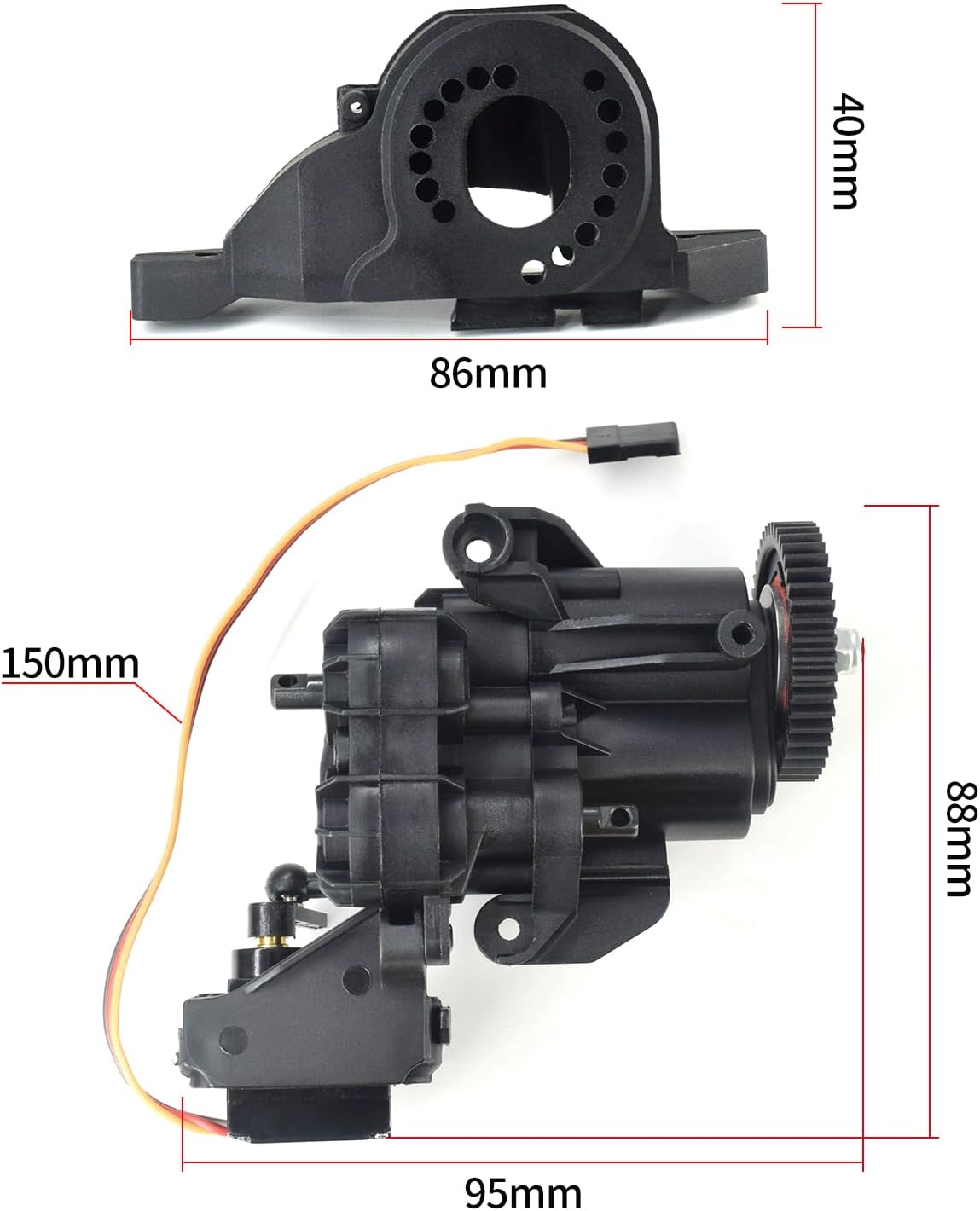 Scx24 Transmission RCLIONS Aluminum Assembled Transmission