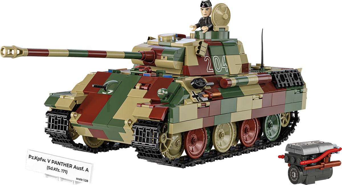 COBI Colección Histórica WWII PZ.KPFW. V Panther AUSF. A (SD.KFZ.171) Tanque