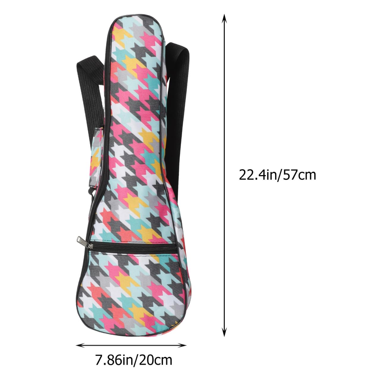 VANZACK Bolsa De Ukelele PortáTil E Impermeable para Guitarra Concierto con Compartimento para Accesorios Funda Resistente para Transporte Al Aire Libre DiseñO Unisex Y PráCtico